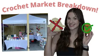 Crochet Market Breakdown: How Much Money I Made, My Prices, & More For  A 2 Day Market!!