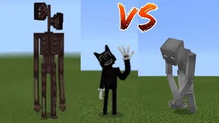 Siren Head and Cartoon Cat Vs SCP-096 - Minecraft Addons