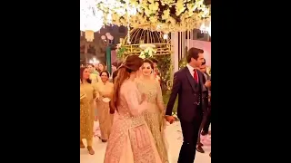 Minal Khan & Ahsan Mohsin Ikram Grand Entry on Waleema #minalkhan #ahsanmohsinikram #wedding #shorts