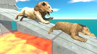 The battle between the lion king and the powerful cheetah - Animal Revolt Battle Simulator