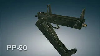 PP-90 Folding Submachine gun | 3dGun