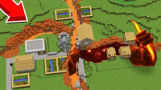 ОГРОМНАЯ ТРЕЩИНА ПОЯВИЛАСЬ В МОЕЙ ДЕРЕВНЕ ЖИТЕЛЕЙ В МАЙНКРАФТ Топовский Minecraft