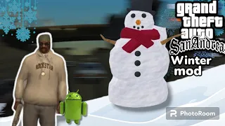 Обзор на winter mod в GTA San Andreas  на андроид