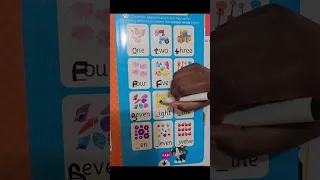 Kindergarten Number Spelling Learning Activity