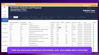 What if you could turn a prospect's statement into a propsoal? Advisor Core May Overview