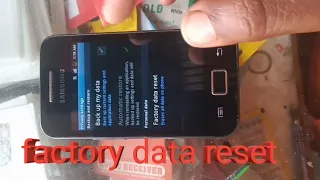 Samsung Galaxy Ace Gt-S5830i Factory Data Reset