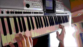 В.Цой и гр.Кино - Песня без слов на синтезаторе Yamaha PSR-3000.