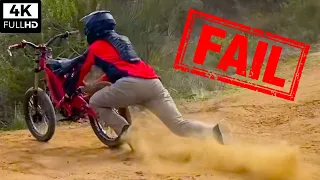 Watch Me Eat Sh*t // 72v Sur Ron Fail // Off-Roading With Slicks pt. 2