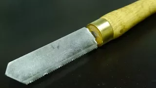 Making a parting tool from an old hacksaw blade
