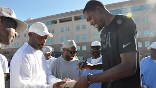 Warriors Visit San Quentin State Prison