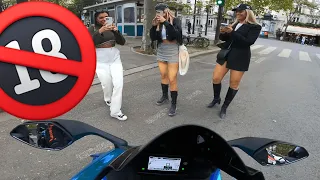 DRAGUE A MOTO 😈😏 C'est parti BEAUCOUP trop loin 🔞😂 - FEAT @JCPROD_ & @MTERO