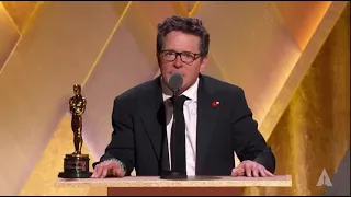 Michael J. Fox speech, Humanitarian Award 13th Governors Awards,マイケル・J・フォックス スピーチ パーキンソン病