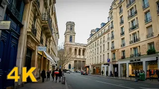 Walking in PARIS, FRANCE: Around 6th Arrondissement 4K UHD