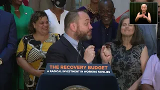 Mayor de Blasio and Speaker Johnson Announce 2022 Budget Agreement