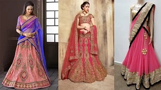 5 Gorgeous Ways To Wear A Lehenga Saree To Look Slim|How To Wear Lehenga Dupatta In Different Styles