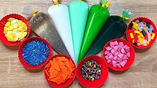 Making Crunchy Slime With Piping Bags | Satisfying Video #35 #usaslime #slimevideos