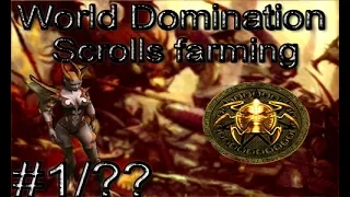 Scrolls farming -  Sacred Gold World Domination 1/??