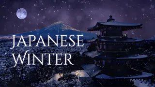 Japanese Winter Ambience and Music | ambience of winter in Japan with music #ambientmusic