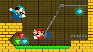 Mario HOT & Mario ICE Escape the Watergirl and Fireboy (Part 54)