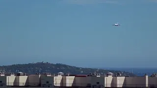 Emirates Airbus A380 Landing at Nice Airport