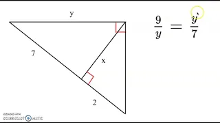 Geometry: 7-4 Similarity in Right Triangles MathXL