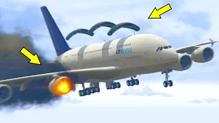 Aeroplane Uses Parachutes When It Lost All Engines In GTA 5