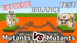 Extreme Balance Test Mutants Vs. Mutants in Minecraft