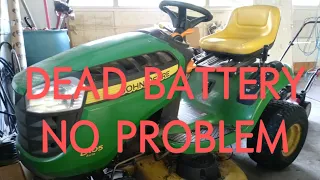 How To Start A Lawnmower (DEAD BATTERY)