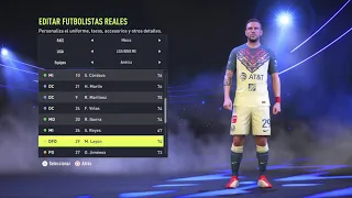 FIFA 22 - CLUB AMERICA CARAS Y RATINGS PLAYER FACES Y PLAYER RATINGS