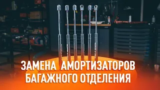 Замена амортизаторов крышки багажного отделения [ВИДЕОУРОК AUTODOC]