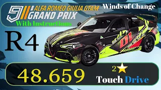 Asphalt 9 | Alfa Romeo Giulia GTAm | Grand Prix | R4 - Winds of Change - 2⭐️- 48.659