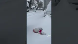 لعب الاطفال في الثلج