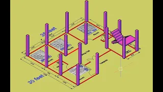 35x30 feet ka House plan with 4 Bedroom Design. दिल छू लेने वाला नक्शा 4 कमरा के साथ।