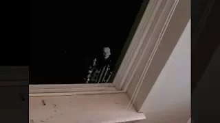 scary stalker clown stares at me through my window! (SO SCARY)