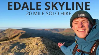 EDALE SKYLINE - 20 Mile Solo Hike - Peak District