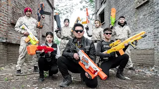 LTT Game Nerf War : Warriors SEAL X Nerf Guns Fight Crime Group Mr Close Rescues The Boss