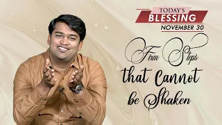 Firm Steps that Cannot be Shaken | Samuel Dhinakaran I Today's Blessing