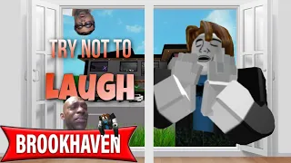 Try not to laugh - ROBLOX Brookhaven 🏡RP FUNNY MOMENTS 😂