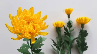 How To Make Chrysanthemum Paper Flower / Paper Flower / Góc nhỏ Handmade