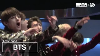 161202 BTS Reaction To Wiz Khalifa || MAMA Awards 2016