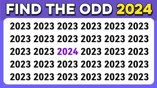 Find the ODD One Out - New Year 2024 Edition 🥳🎉 | Easy, Medium, Hard, Impossible Levels