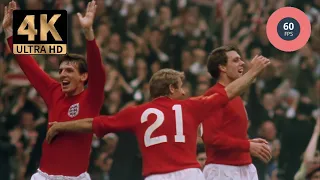 England vs west germany 1966 world cup  (4k 60 fps ) unseen quality