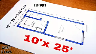 10 x 25 House Plan II 250 Sqft House Plan II Home Design Decore