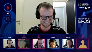 Astralis team voice comms and blameF going crazy