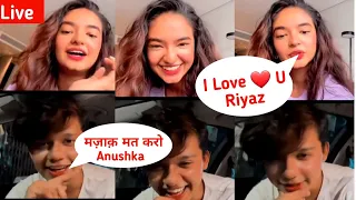 Anushka Sen Proposes Riyaz Aly Live ❤❤ | Riyaz Aly Live With Anushka Sen Romantic Live Video ❤