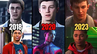 Marvel's Spider-Man vs Marvel's Spider-Man Remaster vs Marvel's Spider-Man 2 Character Comparison