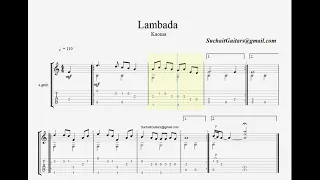 Lambada (Sochna kya jo bhi hoga) - Kaoma guitar tabs and notations