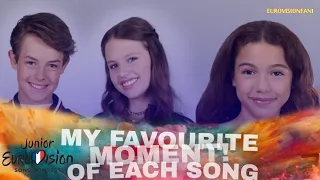 JUNIOR EUROVISION: 2023 | MY FAVOURITE MOMENT OF EACH SONG!