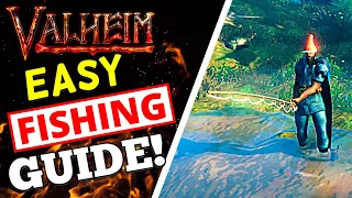 Valheim - Fishing Guide! How To Get Fishing Rod + FISH!