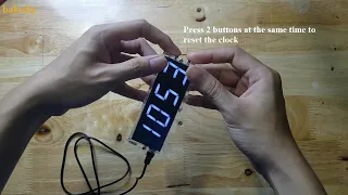 4 digits LED DIY clock kit with auto display function - Full build & detailed setting guide